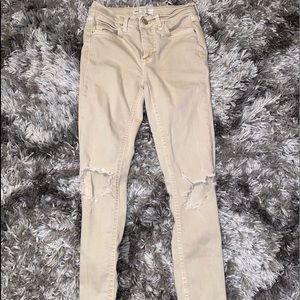 Free People khaki jeans
